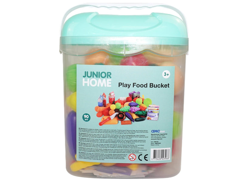 Junior Home Play Food Bucket 90 pcs