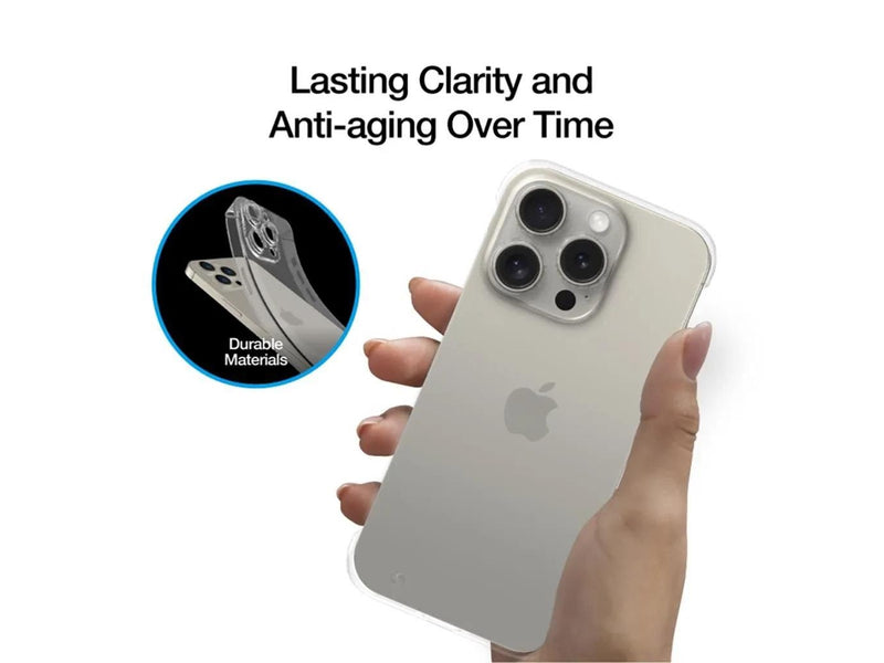 Just Mobile TENC™ [Slim Fit] for iPhone 15 Pro - Crystal