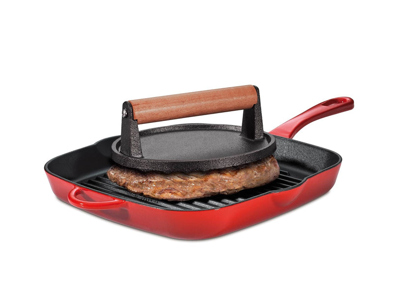 KÜCHENPROF Kødpresser BBQ stål/palisander Ø18cm