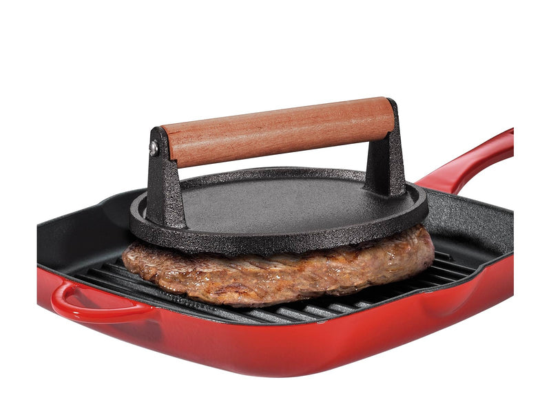 KÜCHENPROF Kødpresser BBQ stål/palisander Ø18cm