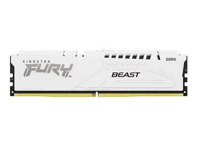 Kingston FURY™ Beast DDR5 Speicher 32GB 6400MT/s CL32 DIMM Weiß XMP