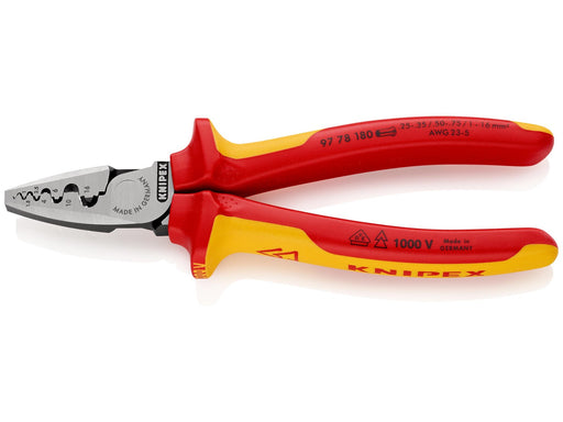 KNIPEX Crimpzangen für Aderendhülsen, mit Dorn-Crimp