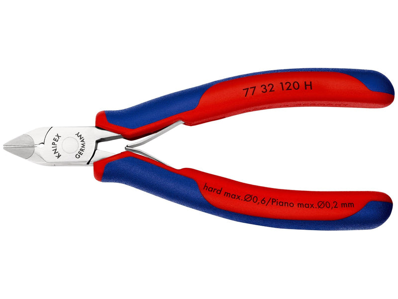 KNIPEX Elektronik-Seitenschneider, mit eingesetzter Hartmetallschneide