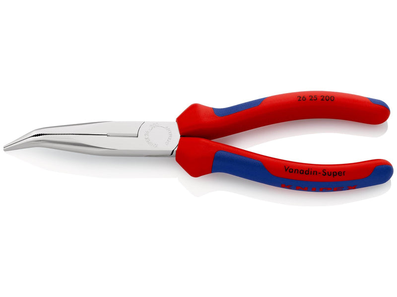 KNIPEX Flachrundzangen mit Schneide, (Storchschnabelzangen)