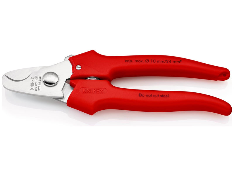 KNIPEX Kabelscheren, Griffe mit Kunststoff umspritzt
