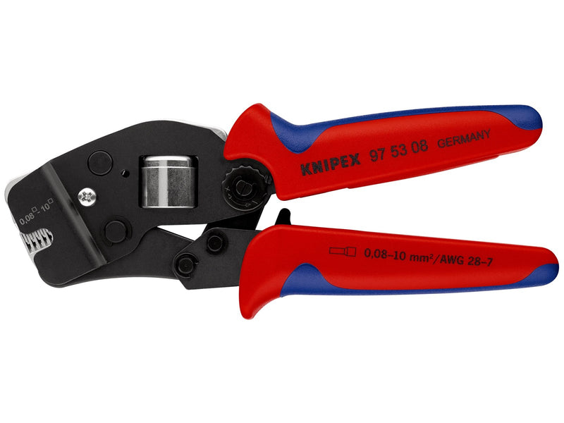 KNIPEX Selbsteinstellende Crimpzangen für Aderendhülsen, mit Fronteinführung