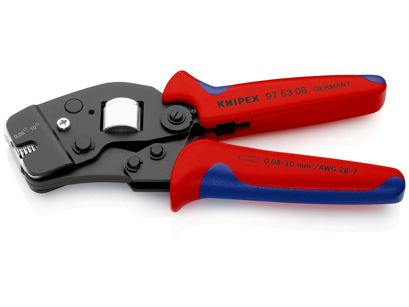 KNIPEX Selbsteinstellende Crimpzangen für Aderendhülsen, mit Fronteinführung