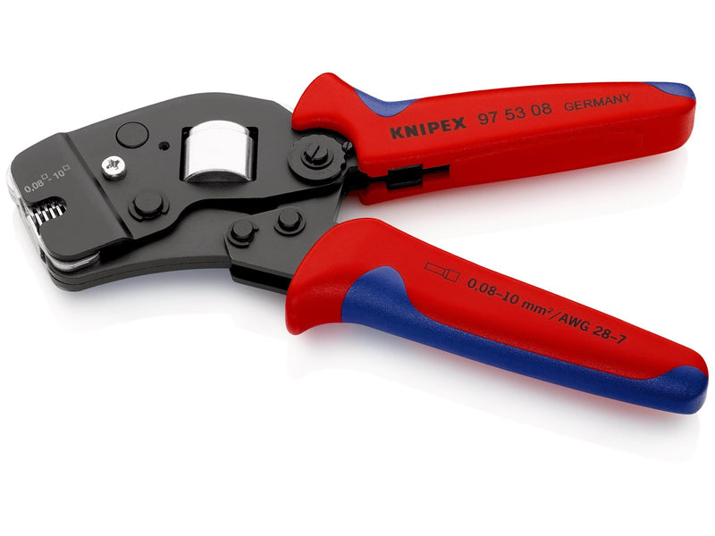 KNIPEX Selbsteinstellende Crimpzangen für Aderendhülsen, mit Fronteinführung