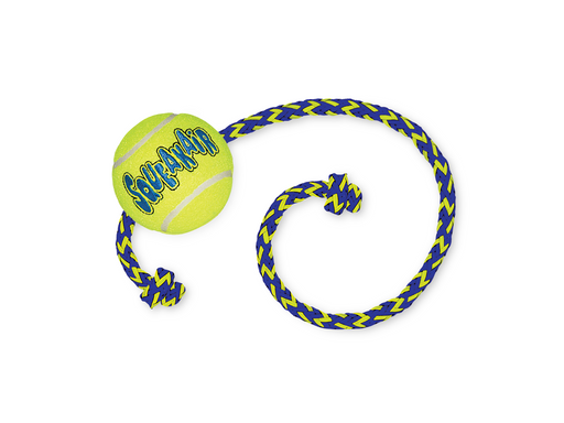 KONG Dog Toy SqueakAir Ball with Rope
