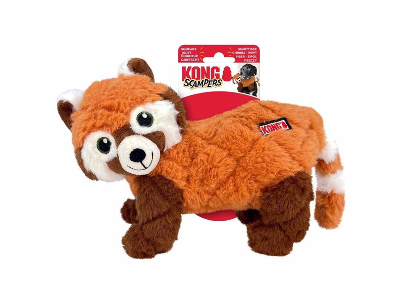 KONG -  SCAMPERS RED PANDA M - Red - 23x25.5x12 cm