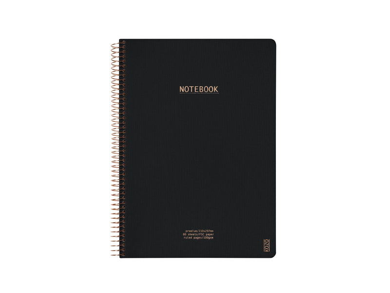KOZO Notebook A4 Premium Black