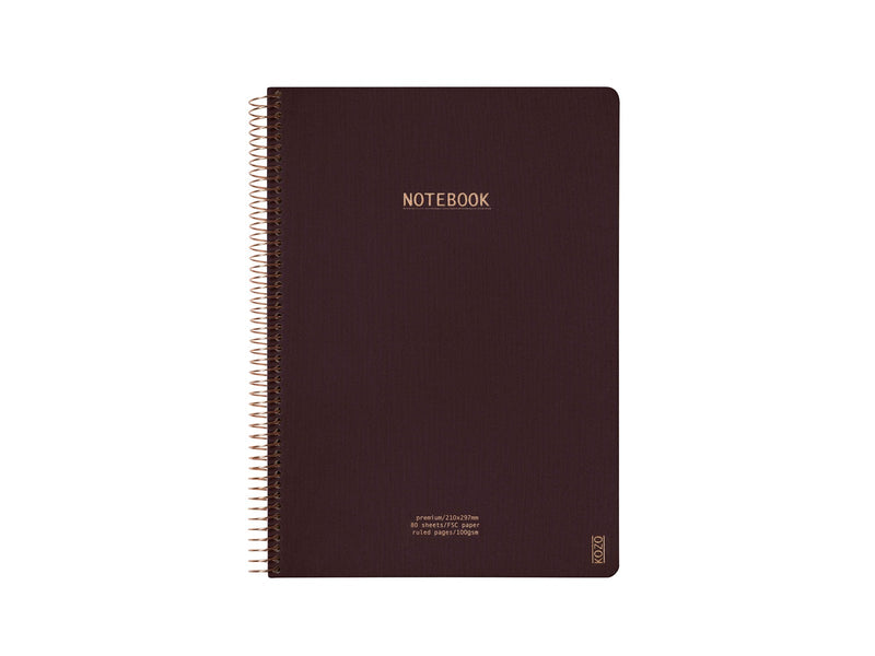 KOZO Notebook A4 Premium Coffee