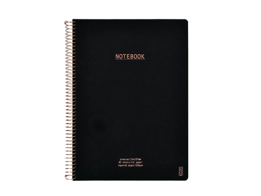 KOZO Squared Notebook A4 Premium Black