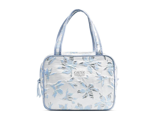 Karen - Toiletry bag with handle - Blue brocade