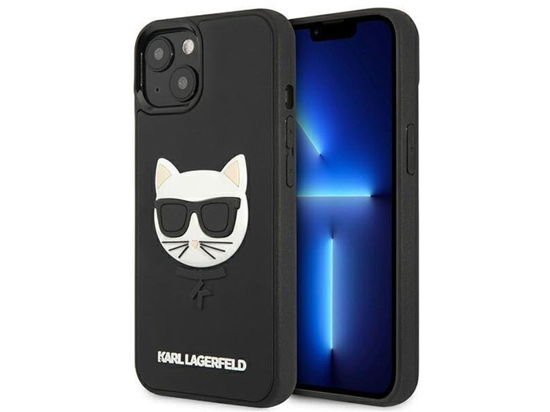 Karl Lagerfeld 3D Rubber Choupette Case for iPhone 13 mini - Black
