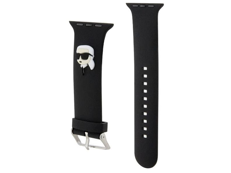Karl Lagerfeld 3D Rubber Karl Head strap for Apple Watch 42/44/45/49mm - black