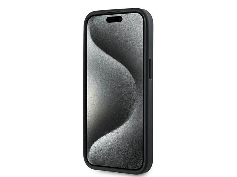 Karl Lagerfeld Diagonal Quilted Script case for iPhone 15 / 14 / 13 - black