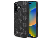 Karl Lagerfeld Hot Stamp Magsafe iPhone 16 Case - Black