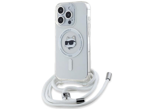 Karl Lagerfeld IML Choupette Head&Cord MagSafe case for iPhone 15 Pro Max - transparent