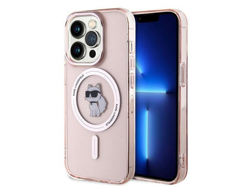 Karl Lagerfeld IML Choupette MagSafe case for iPhone 14 Pro - pink