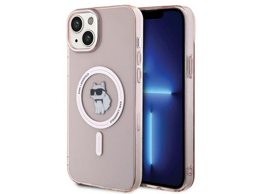 Karl Lagerfeld IML Choupette MagSafe case for iPhone 15 Plus - pink