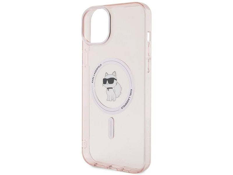 Karl Lagerfeld IML Choupette MagSafe case for iPhone 15 Plus - pink