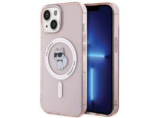 Karl Lagerfeld IML Choupette MagSafe case for iPhone 15 - pink