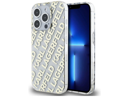 Karl Lagerfeld IML Fullover Logo case for iPhone 15 Pro - gold