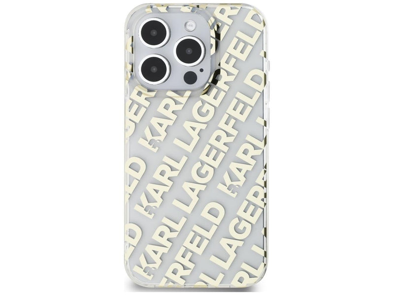 Karl Lagerfeld IML Fullover Logo case for iPhone 15 Pro - gold