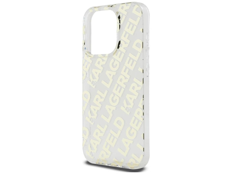 Karl Lagerfeld IML Fullover Logo case for iPhone 15 Pro - gold