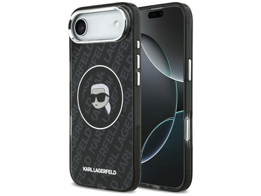 Karl Lagerfeld IML Karl Head Logo MagSafe Case for iPhone 17 Air - Black