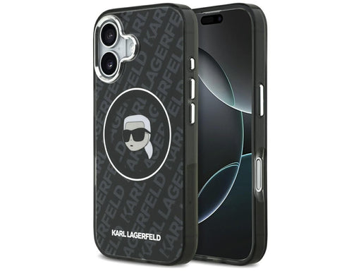 Karl Lagerfeld IML Karl Head Logo MagSafe Case for iPhone 17 - Black