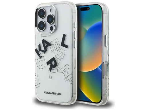 Karl Lagerfeld IML Sketched Graphic Case for iPhone 16 Pro - Clear
