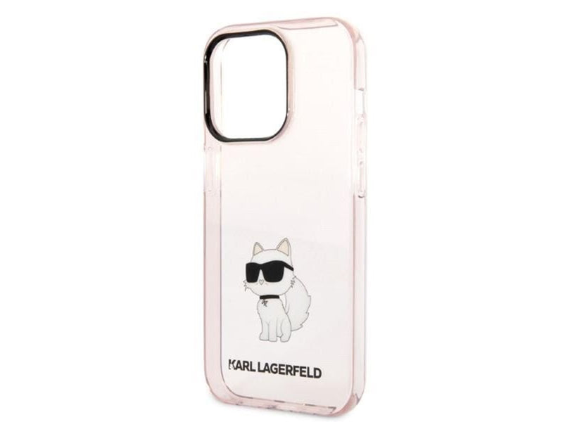 Karl Lagerfeld Ikonik Choupette case for iPhone 14 Pro Max - pink