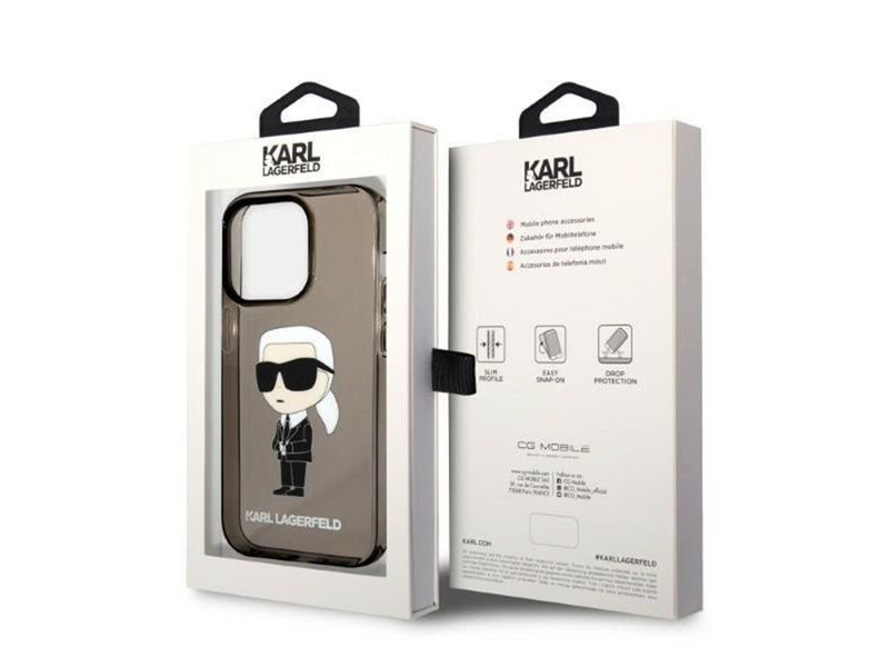 Karl Lagerfeld Ikonik Karl case for iPhone 14 Pro Max - black