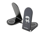 Karl Lagerfeld Ikonik MagSafe 15W inductive charger foldable 2in1 - black