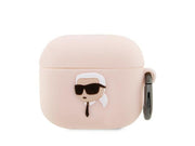 Karl Lagerfeld KLA3RUNIKP AirPods 3 cover pink/pink Silicone Karl Head 3D