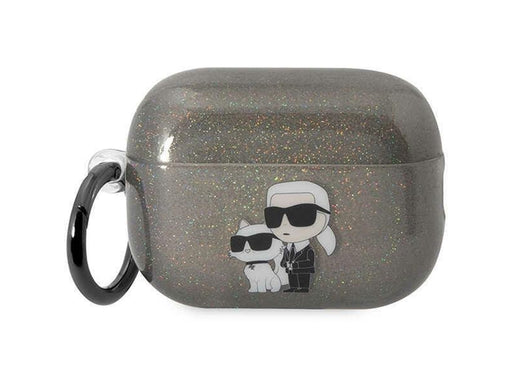 Karl Lagerfeld KLAP2HNKCTGK Airpods Pro 2 cover black/black Gliter Karl&Choupette