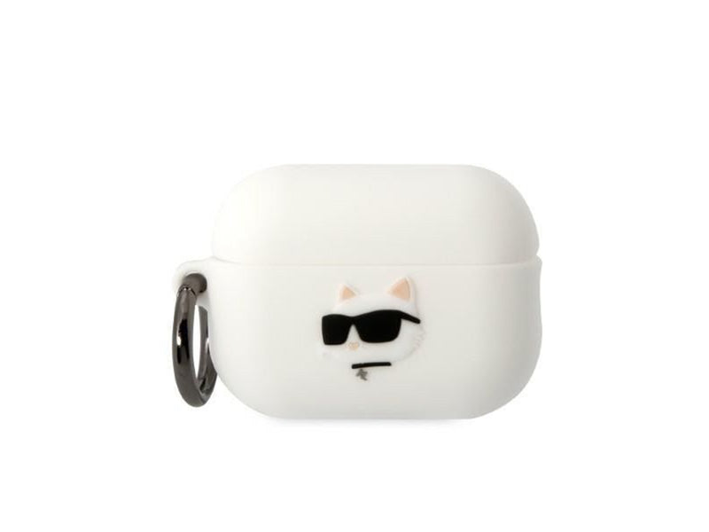 Karl Lagerfeld KLAP2RUNCHH AirPods Pro 2 cover white/white Silicone Choupette Head 3D