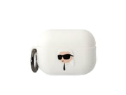 Karl Lagerfeld KLAP2RUNIKH AirPods Pro 2 cover white/white Silicone Karl Head 3D