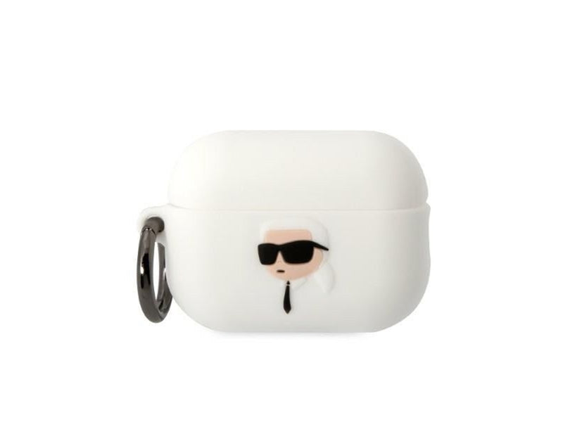 Karl Lagerfeld KLAP2RUNIKH AirPods Pro 2 cover white/white Silicone Karl Head 3D