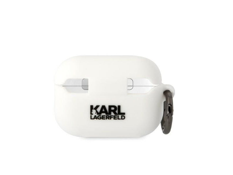Karl Lagerfeld KLAP2RUNIKH AirPods Pro 2 cover white/white Silicone Karl Head 3D