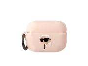 Karl Lagerfeld KLAP2RUNIKP AirPods Pro 2 cover pink/pink Silicone Karl Head 3D