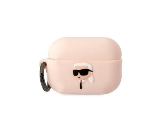 Karl Lagerfeld KLAP2RUNIKP AirPods Pro 2 cover pink/pink Silicone Karl Head 3D