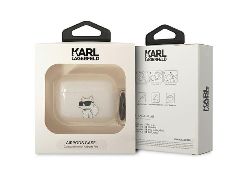 Karl Lagerfeld KLAPHNCHTCT Airpods Pro cover transparent Ikonik Choupette