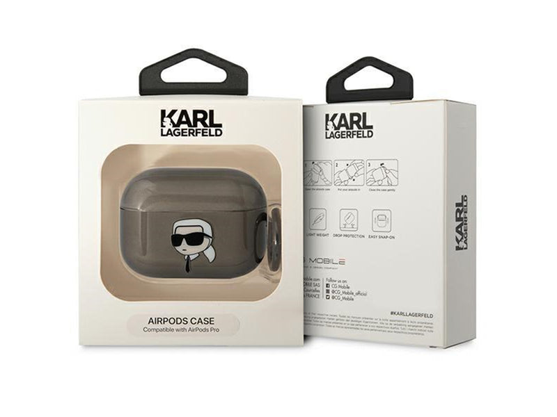 Karl Lagerfeld KLAPHNIKTCK AirPods Pro cover black/black Karl's Head