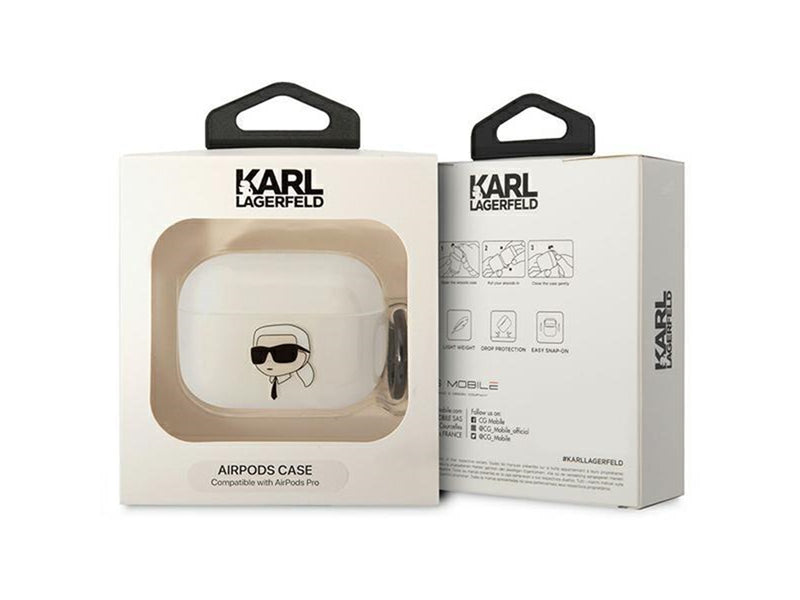 Karl Lagerfeld KLAPHNIKTCT AirPods Pro cover transparent Karl`s Head