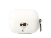 Karl Lagerfeld KLAPRUNIKH AirPods Pro cover white/white Silicone Karl Head 3D