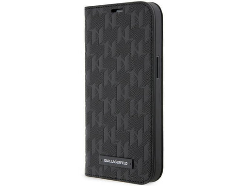 Karl Lagerfeld KLBKP14LSAKLHPK iPhone 14 Pro 6.1" bookcase black/black Saffiano Monogram