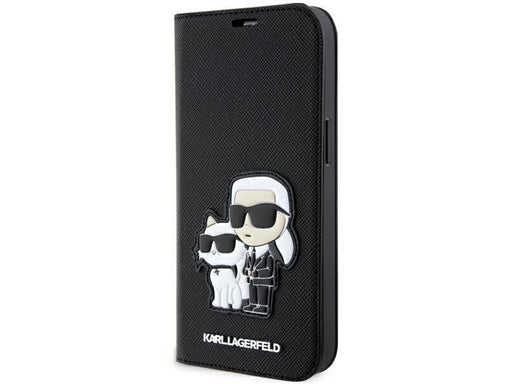 Karl Lagerfeld KLBKP14LSANKCPK iPhone 14 Pro 6.1" bookcase black/black Saffiano Karl & Choupette